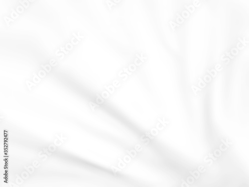 Abstract backgroung of white cloth with soft waves.