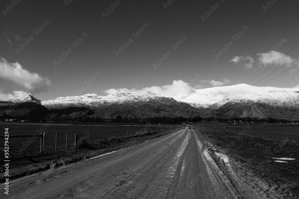 Road Trip Towards the Mountains of Matroosberg in Western Cape, South Africa
