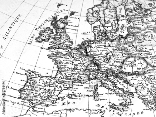 アンティークの世界地図 ヨーロッパ