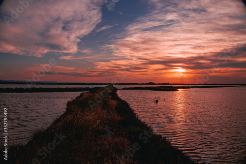 Фотография Saline di Cervia Natural Park and Wildlife Reserve at sunset, a wildlife and bird sanctuary, perfect for birdwatching