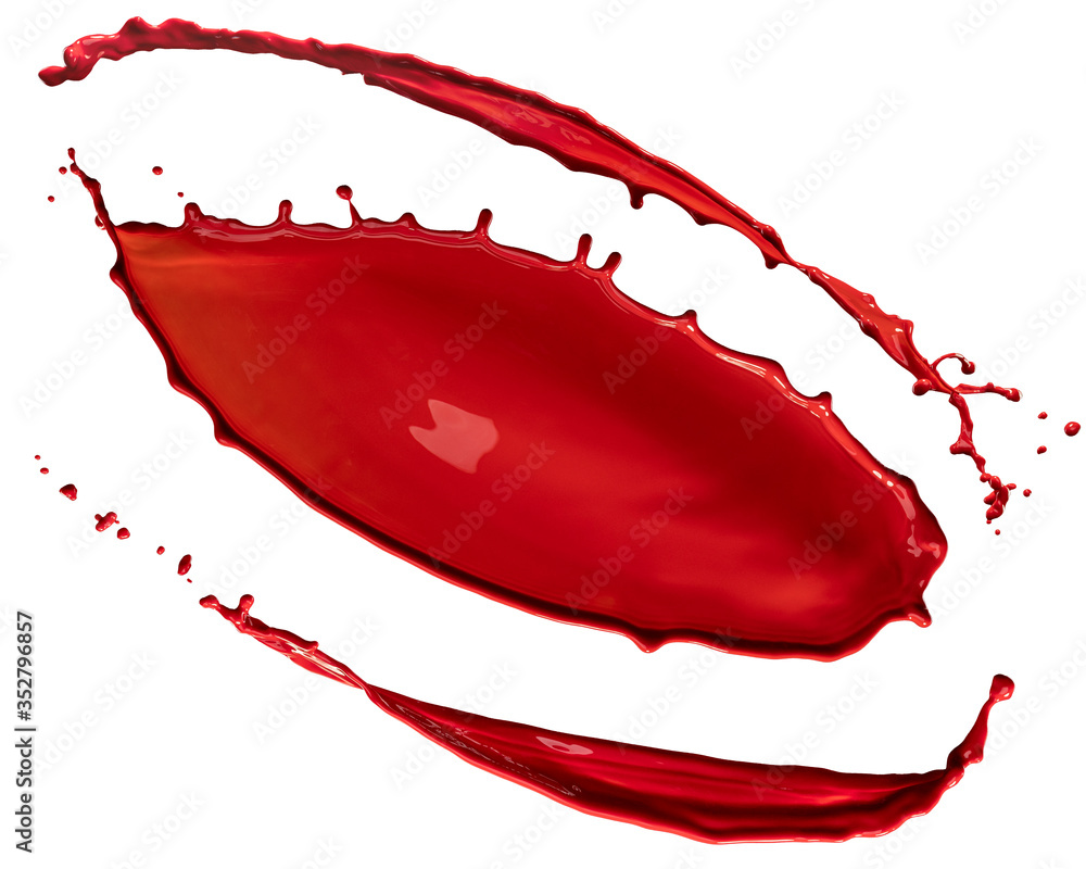 red splashes over white background red splashes over white background