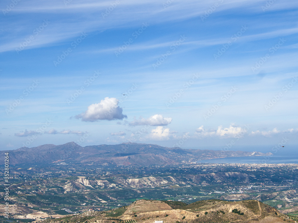 Obraz premium Greece Crete island Archanes Oros mountain view