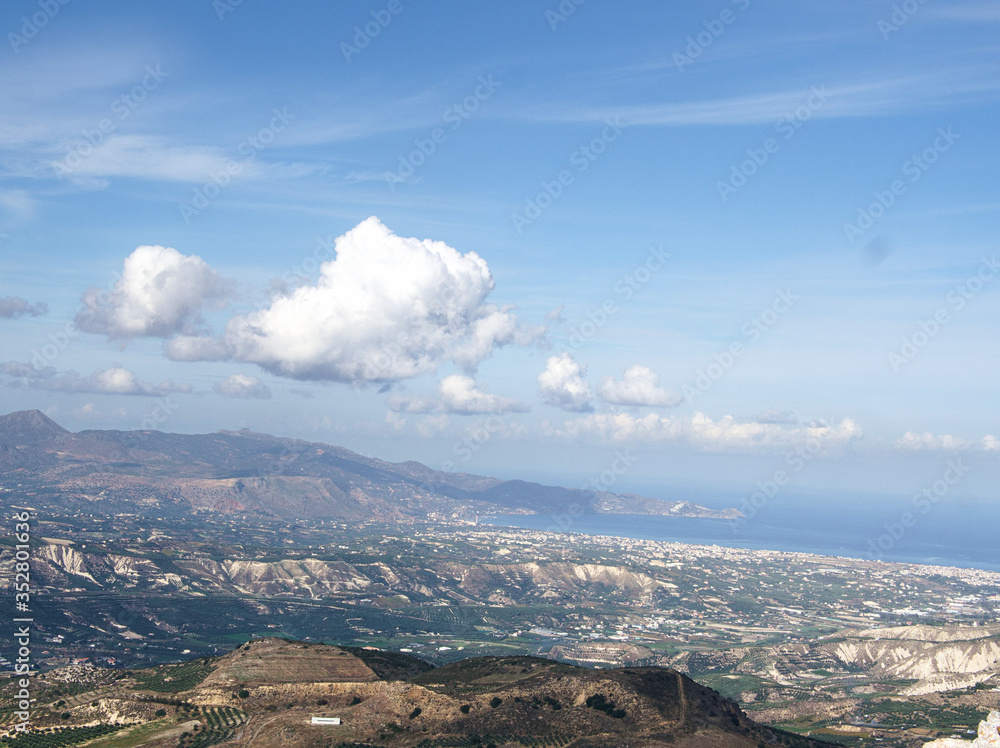 Obraz premium Greece Crete island Archanes Oros mountain view