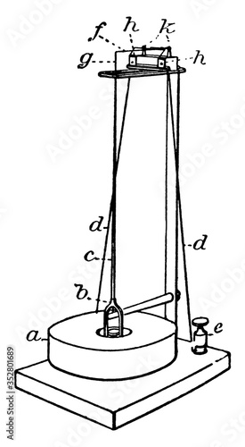 Seismoscope, vintage illustration.