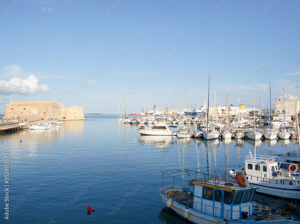 Greece Crete island Heraklion old port