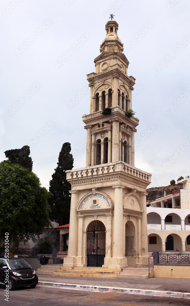Fototapeta premium Church of Our Lady in Afandou village, Rhodes, Greece