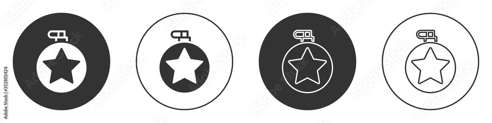 Black Canteen water bottle icon isolated on white background. Tourist flask icon. Jar of water use in the campaign. Circle button. Vector Illustration Black Canteen water bottle icon isolated on white background. Tourist flask icon. Jar of water use in the campaign. Circle button. Vector Illustration