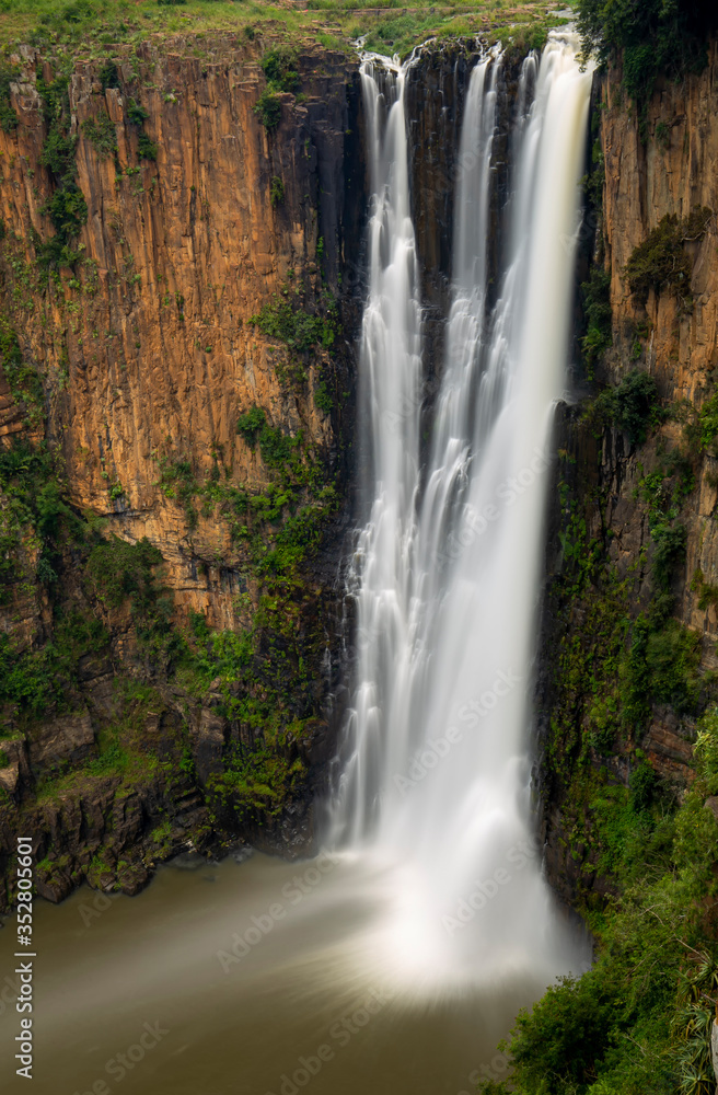 Massive Howick Waterfall South Africa Slow Shutter Speed Massive Howick Waterfall South Africa Slow Shutter Speed