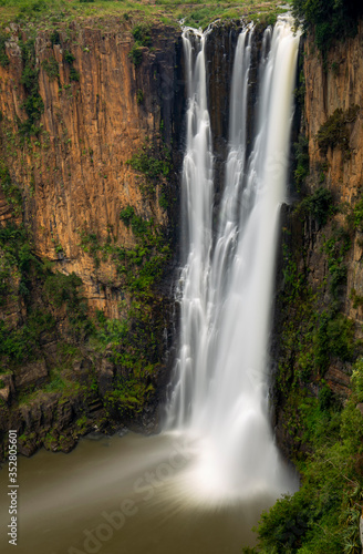 Massive Howick Waterfall South Africa Slow Shutter Speed