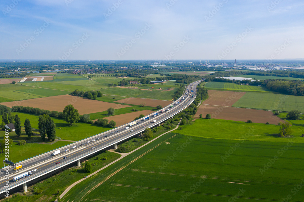 Autobahn in Düsseldorf/Neuss