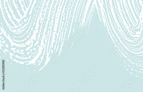 Grunge texture. Distress blue rough trace. Curious