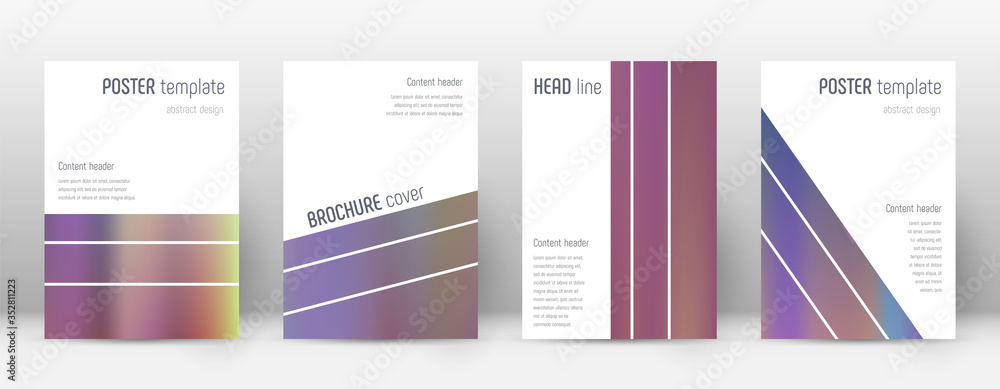 Flyer layout. Geometric magnificent template for B Flyer layout. Geometric magnificent template for B