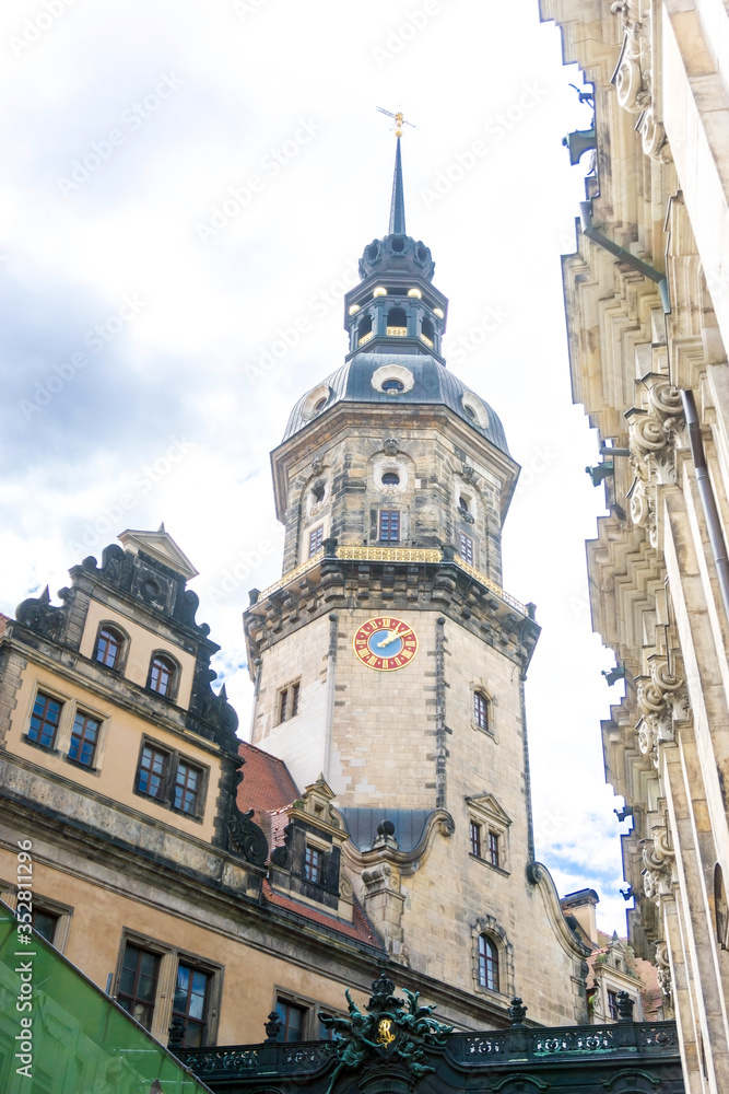 Fototapeta premium Traditional Cathedral building in Dresden, Germany