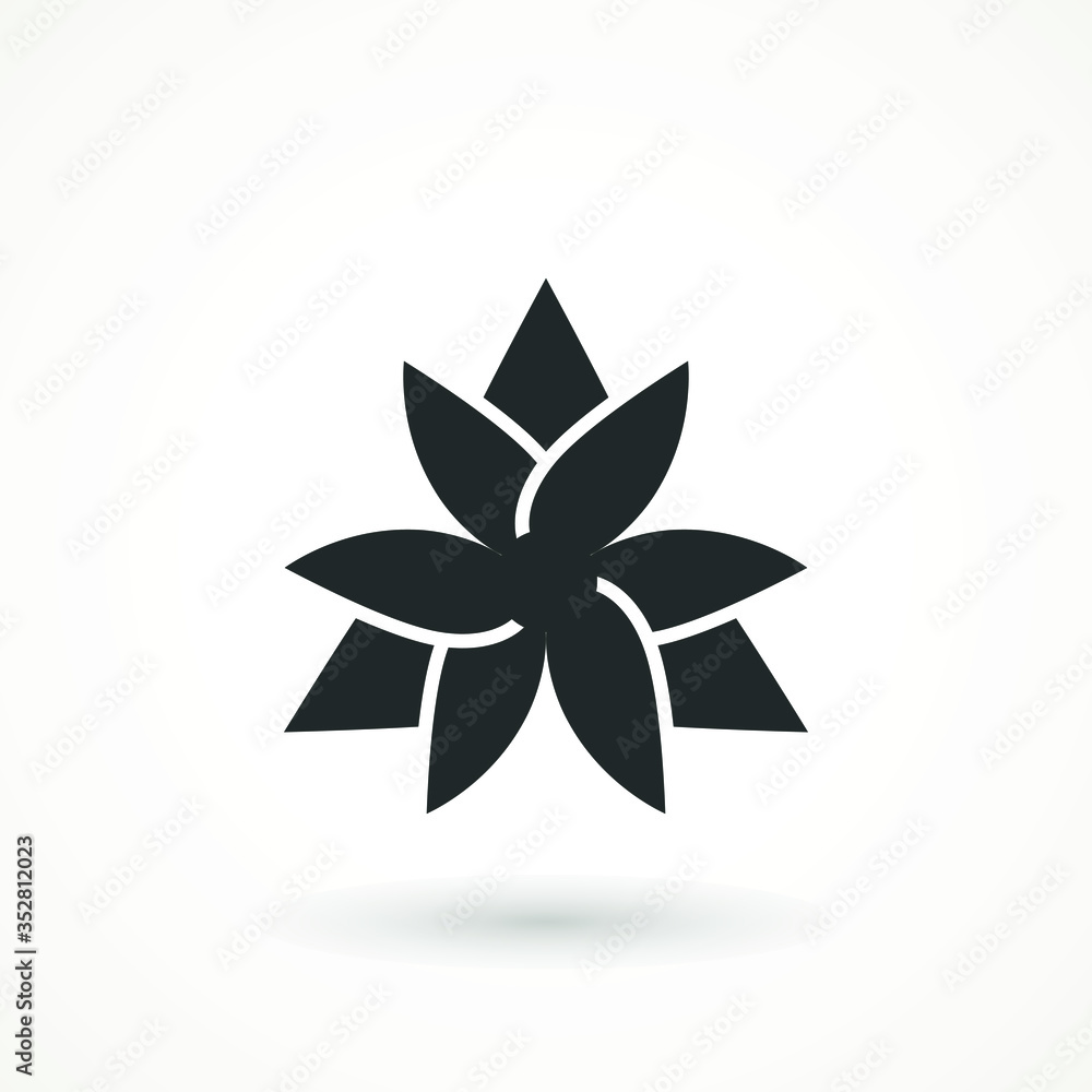Flower Icon sign Spring symbol for your web site design, logo, app isolated on white background. Flower Icon sign Spring symbol for your web site design, logo, app isolated on white background.