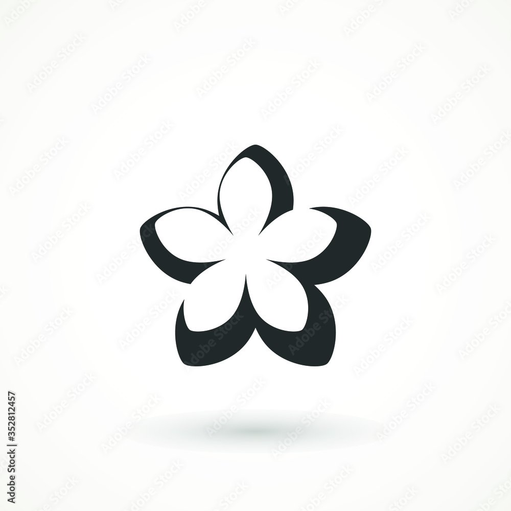 Flower Icon sign Spring symbol for your web site design, logo, app isolated on white background. Flower Icon sign Spring symbol for your web site design, logo, app isolated on white background.