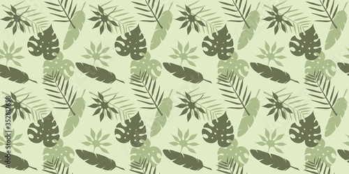 Jungle leaves pattern