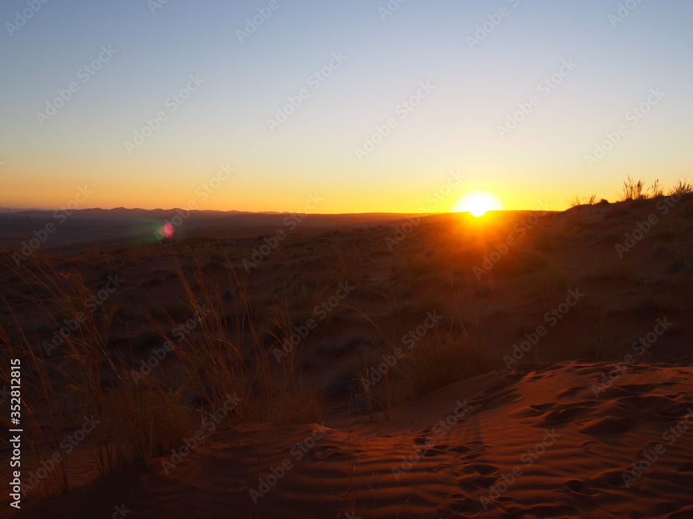 Elim Dunes and beautiful sunsets, Namibia