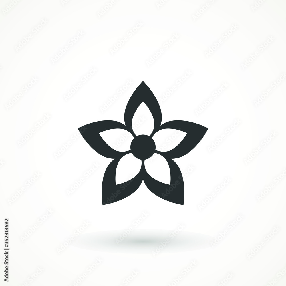 Flower Icon sign Spring symbol for your web site design, logo, app isolated on white background. Flower Icon sign Spring symbol for your web site design, logo, app isolated on white background.