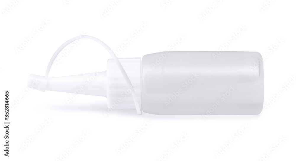 White blank plastic tube White blank plastic tube