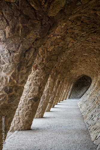 Park Güell in Barcelona, Catalonia, Spain, Gaudi