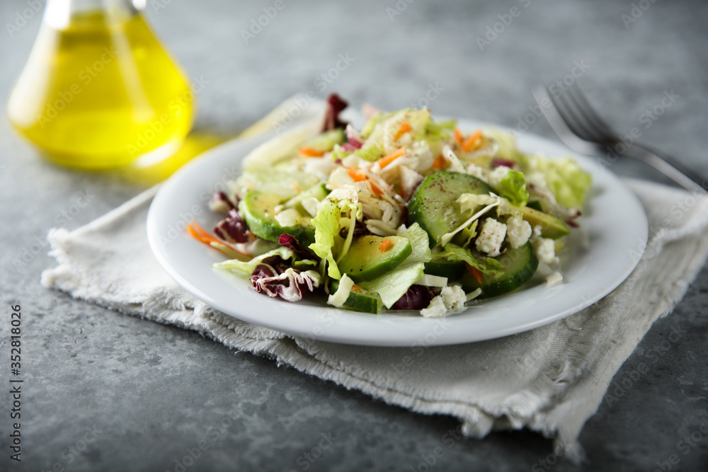 Healthy mixed salad with avocado Healthy mixed salad with avocado