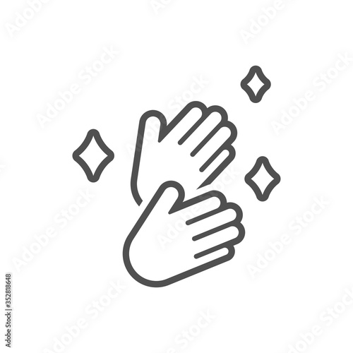 Cleanliness and health care.Sanitize your hands icon in flat style.Vector illustration.
