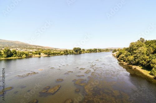 detail of the border city town fortaleza de valenca between spain and portugal photo