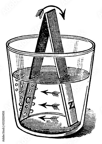 Current Electricity, vintage illustration.