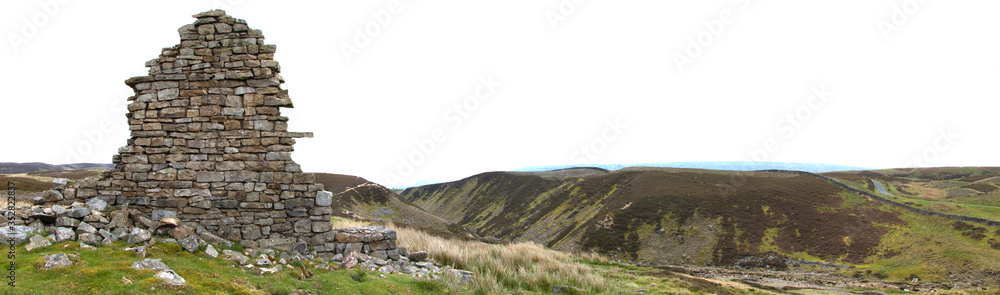 Ruins of a stone building in the Yorkshire Dales United Kingdom Ruins of a stone building in the Yorkshire Dales United Kingdom