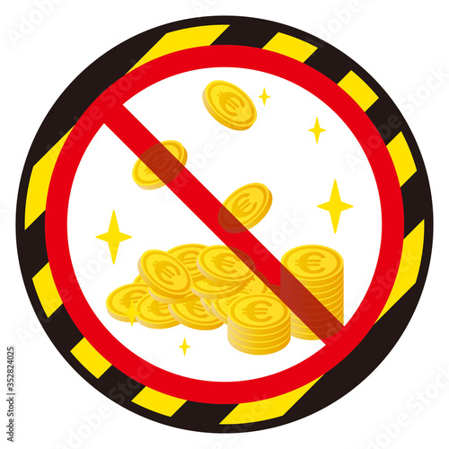 ユーロコイン禁止マーク