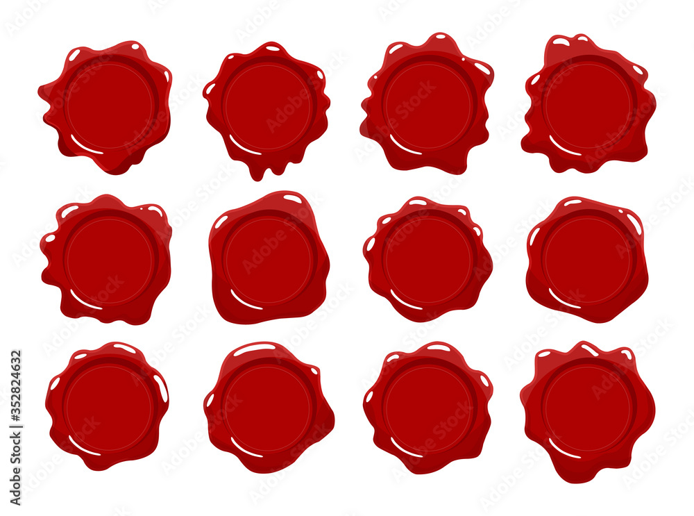 Где можно поставить красную печать. Сургучная печать вектор. wax seal vector.