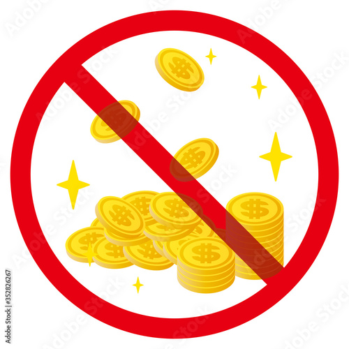 ドルコイン禁止マーク