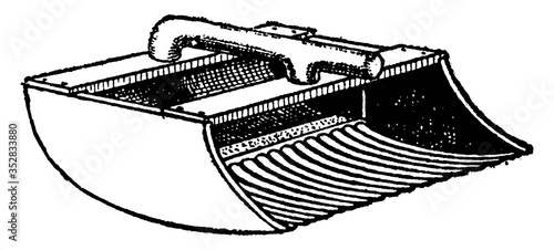 Cranberry Scoop, vintage illustration.