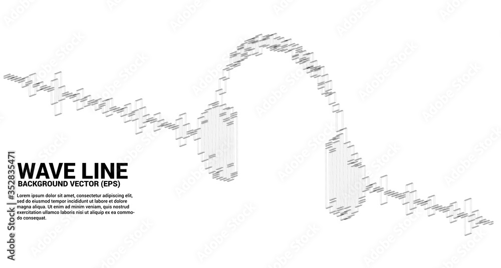 3D Sound wave Music Equalizer background wireframe. audio visual headphone icon with line wave graphic style 3D Sound wave Music Equalizer background wireframe. audio visual headphone icon with line wave graphic style