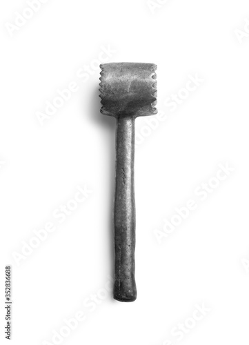 Meat hammer on white background