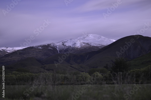 Mountain Landscape scene over New Zealand
