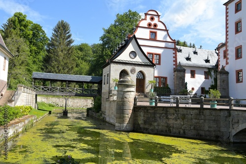 Beliebtes Ausflugsziel in Thüringen - Das Schloss Großkochberg, der ehemalige Landsitz der Familie von Stein - berühmt wegen der vielen Besuche Goethes zwischen 1775 und 1788 - 