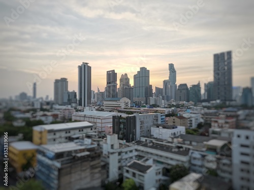 Soft focus with sunset in Bangkok downtown Thailand  © BrilliantStar