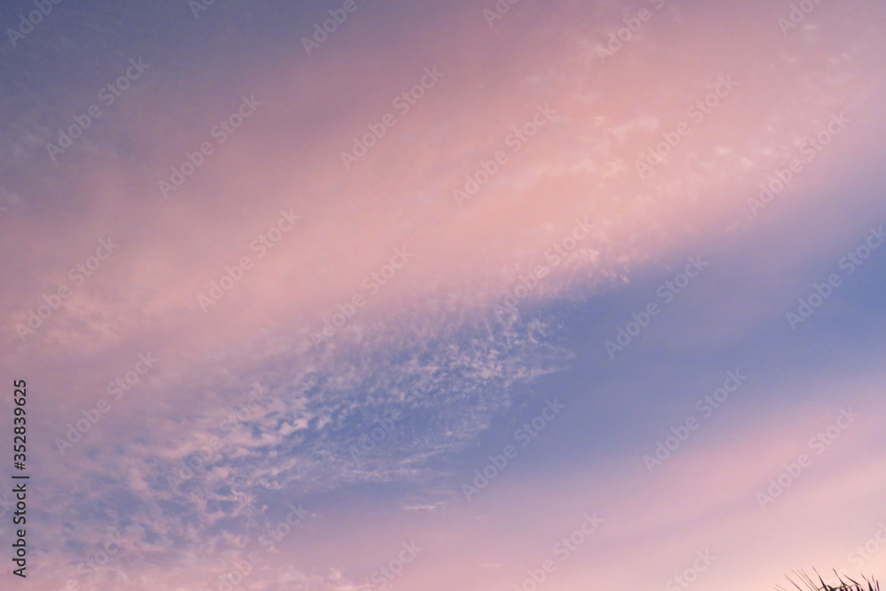 Obraz premium Cloud and sky during COVID-19 pandemic in South Tangerang, Banten, Indonesia