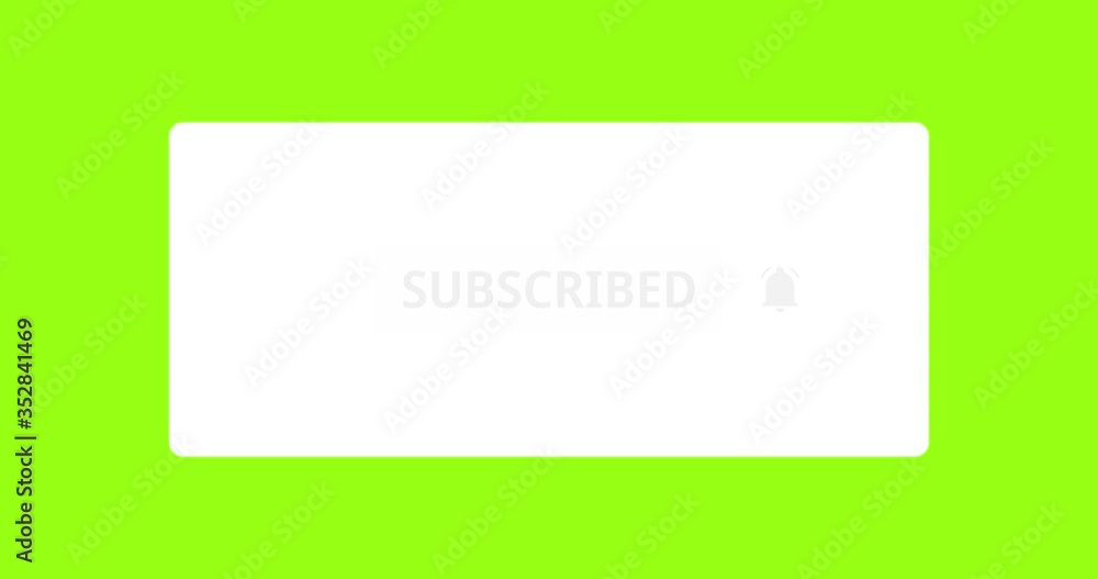 Pop-up banner for Subscribe on green screen so you can easily put it into your scene or video., Click the Bell Icon. Clicking a Subscribe Button and Bell Notification. Pop-up banner for Subscribe on green screen so you can easily put it into your scene or video., Click the Bell Icon. Clicking a Subscribe Button and Bell Notification.