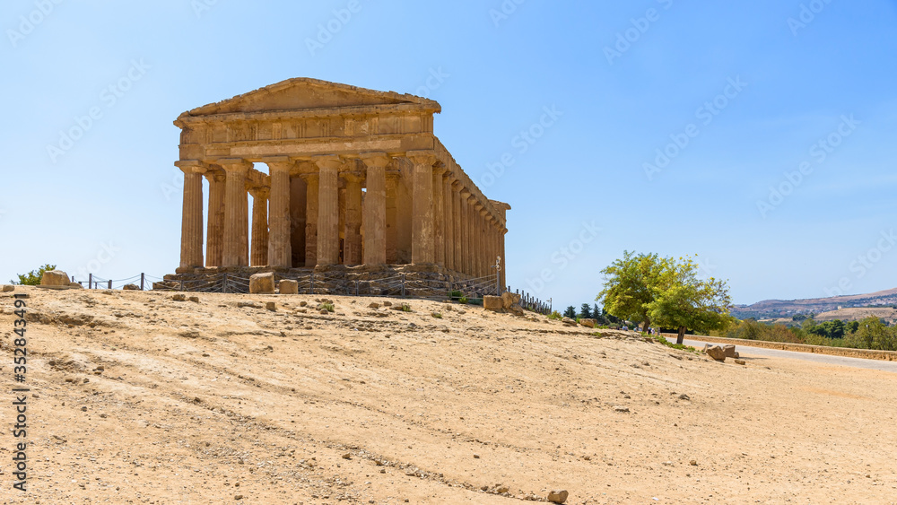 Temple of Concordia in the Valley of the Temples in Agrigento Temple of Concordia in the Valley of the Temples in Agrigento