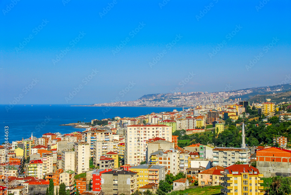 Akcaabat, Trabzon, Turkey, 26 June 2008: New City View