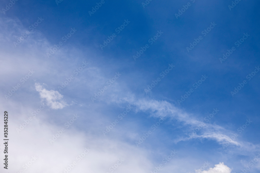 beautiful background with sky, Cirrus and Cumulus clouds