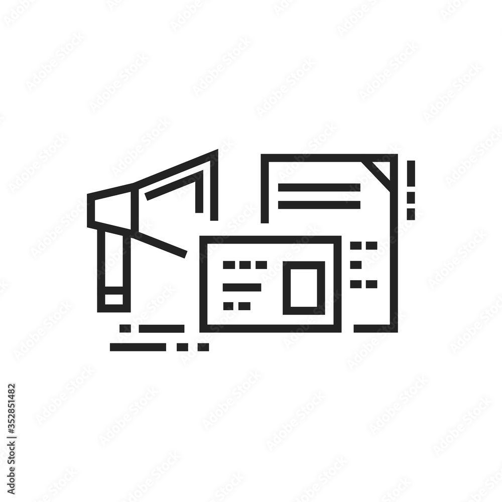 Information distribution line black icon. Advertising and promotion of social protest. Pictogram for web page, mobile app, promo. Editable stroke. Information distribution line black icon. Advertising and promotion of social protest. Pictogram for web page, mobile app, promo. Editable stroke.