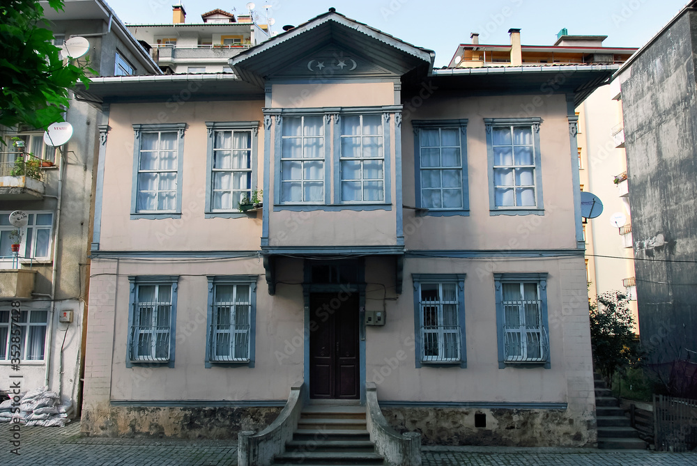 TRABZON, TURKEY - SEPTEMBER 24, 2009: Historical Mansion, Traditional Architecture. Surmene District, Local