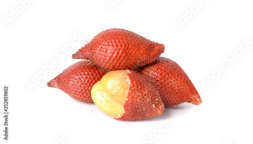 Salacca fruit an isolated on white background