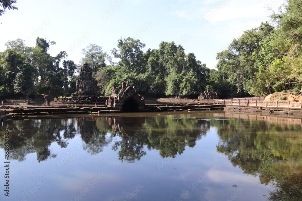 Temple Neak Pean à Angkor, Cambodge Temple Neak Pean à Angkor, Cambodge