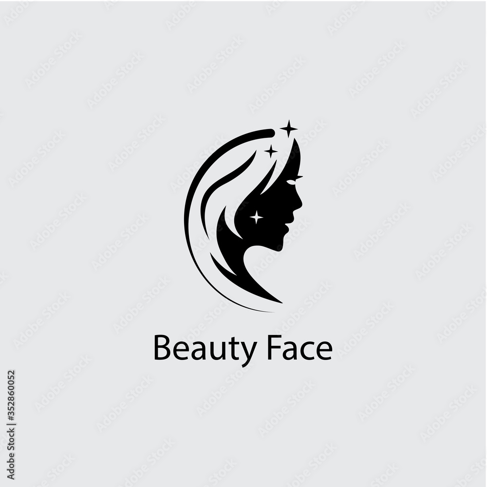 Woman face silhouette Woman face silhouette