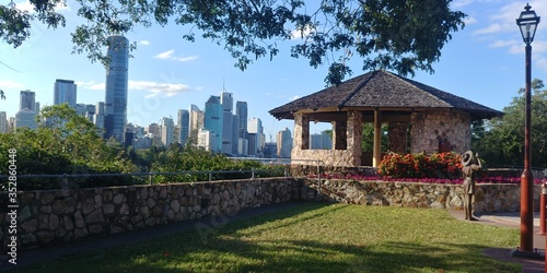 Vue paisible sur centre-ville de Brisbane.