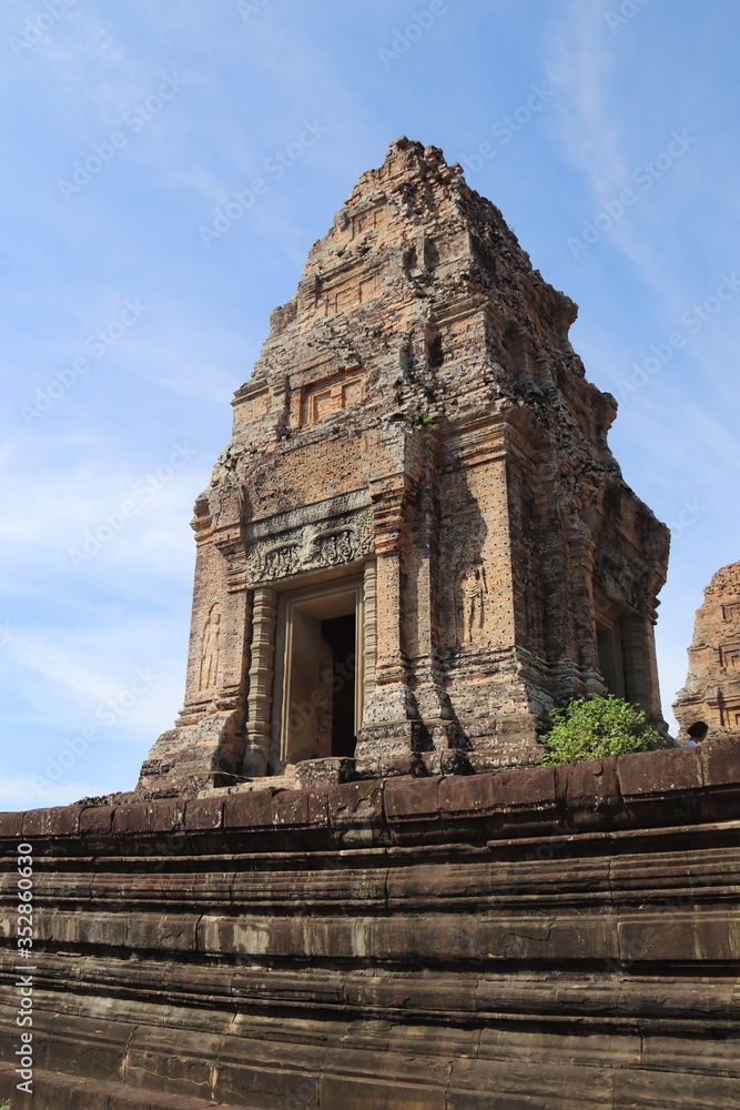Temple Mebon oriental à Angkor, Cambodge	